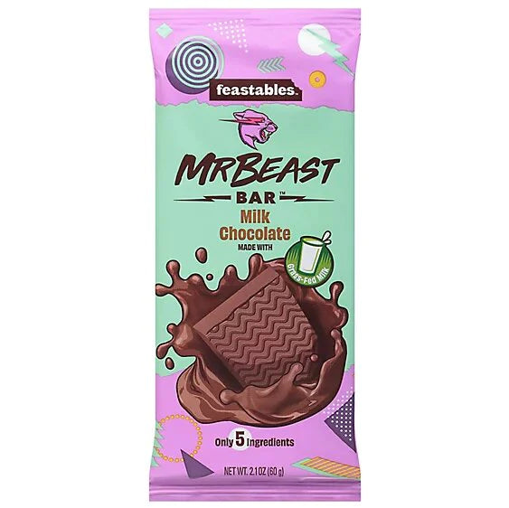 Feastables Mr. Beast Milk Chocolate Chocolate Bar 60g
