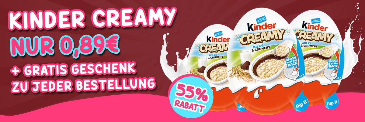 Kinder Creamy nur 0,89€ Banner