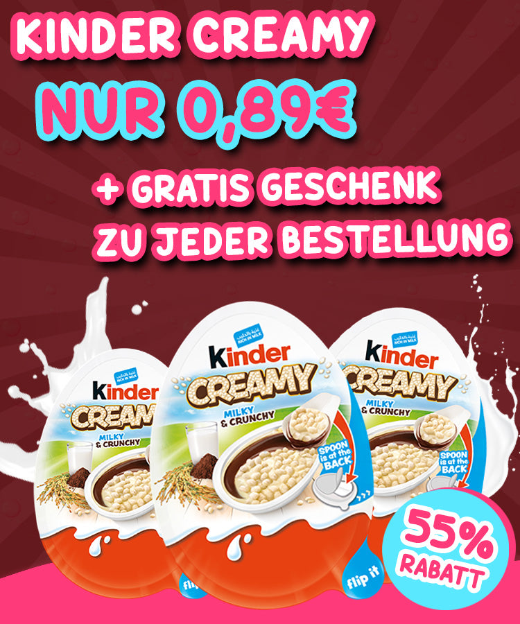 Kinder Creamy nur 0,89€ Mobile-Banner
