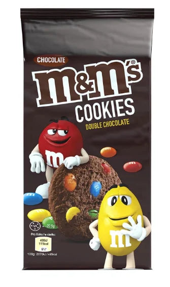 M&Ms Cookies Double Chocolate 180g